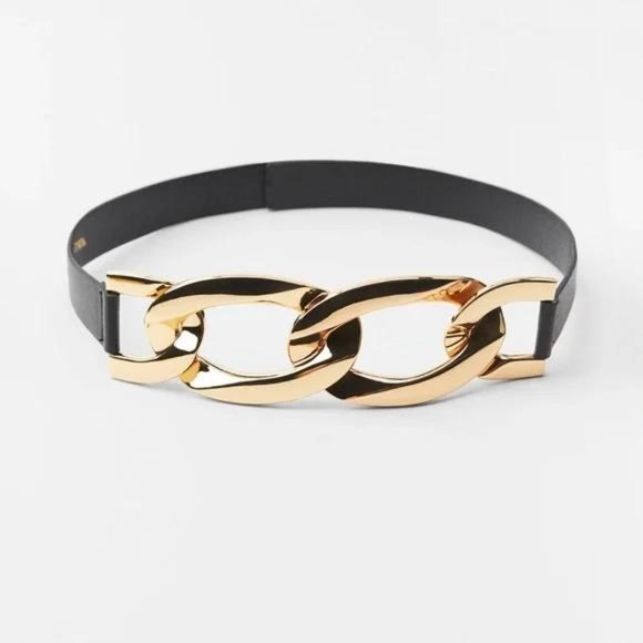 ZARA LINKED BUCKLE BELT main image 9